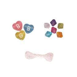 AussieSuperStore Jewellery Making Supplies PJ Twin Pack Bead Alpha Heart/Bicone Beads PJ Twin Pack Bead Alpha Heart/Bicone Beads  | Jewellery Making Beads 9323823158255 PJD112